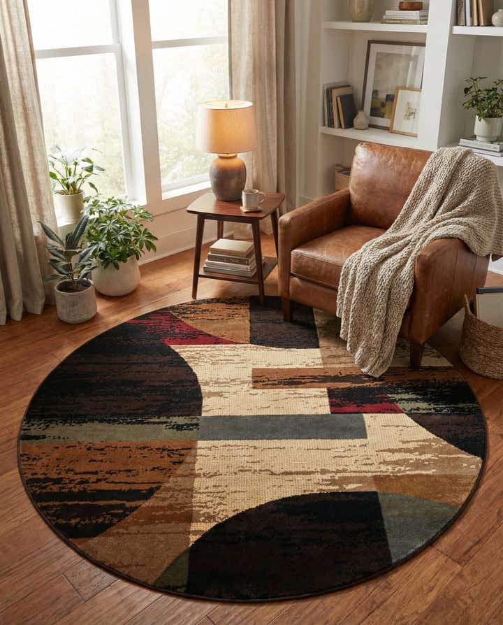 6' x 6' Cafe Round Rug