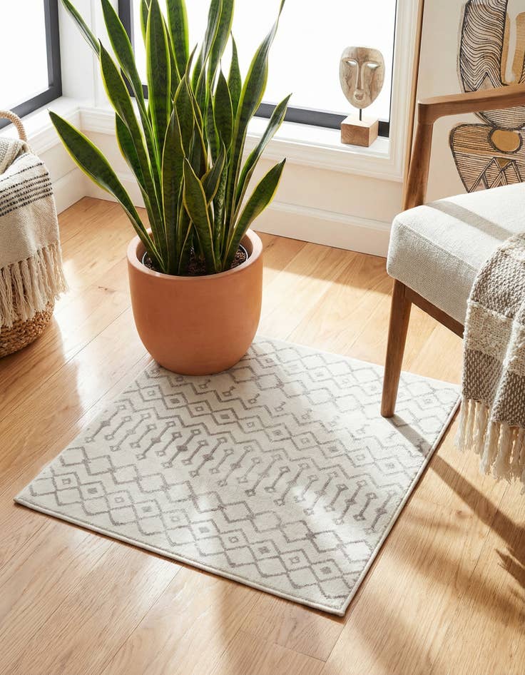 Detail image of 1' 4 x 1' 4 Bohemian Trellis Sample Rug