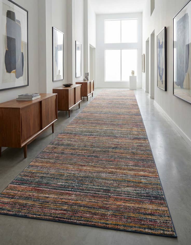 Detail image of  6' 3 x 26' 3 Gemstone Runner Rug