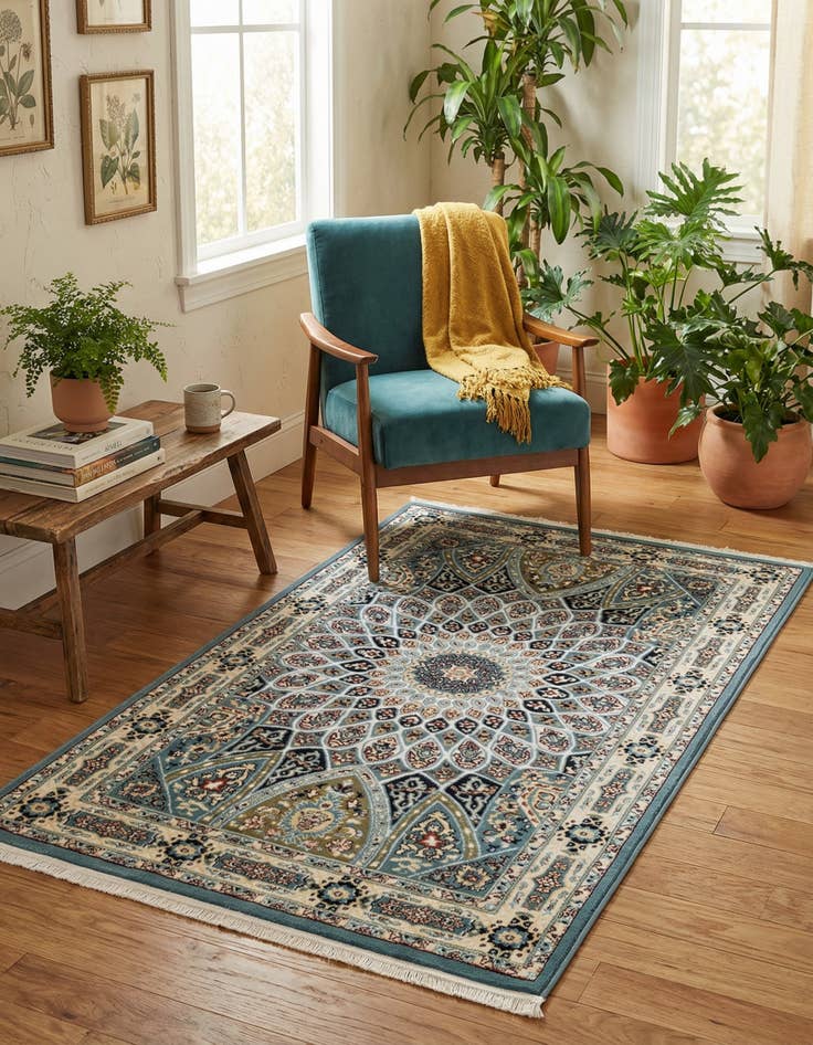 Detail image of 3' x 5' 3 Nain Design Rug