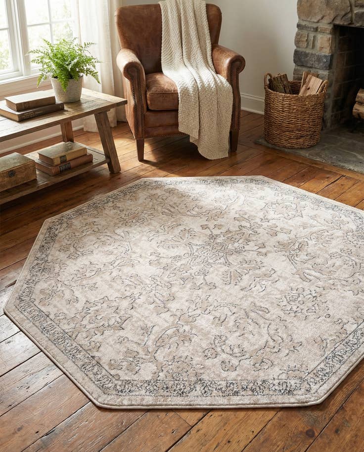 Detail image of 5' 3 x 5' 3 Oregon Octagon Rug