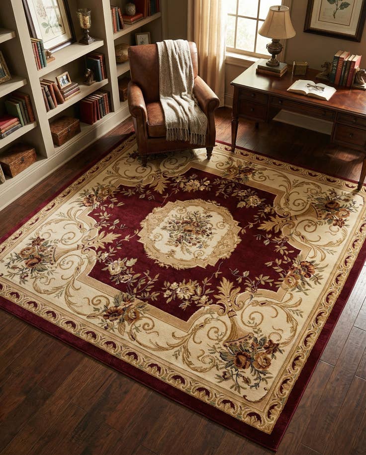 Detail image of 7' 10 x 7' 10 Chateau Square Rug