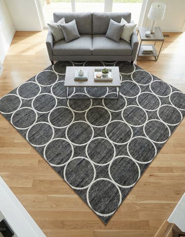 10' x 10' Lattice Trellis Square Rug