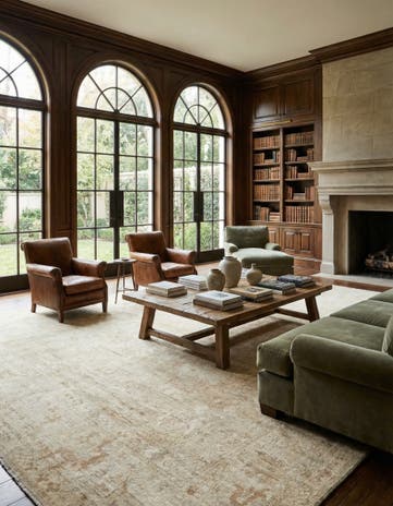 10' 3 x 13' 6 Hand Knotted Oushak Wool Rug
