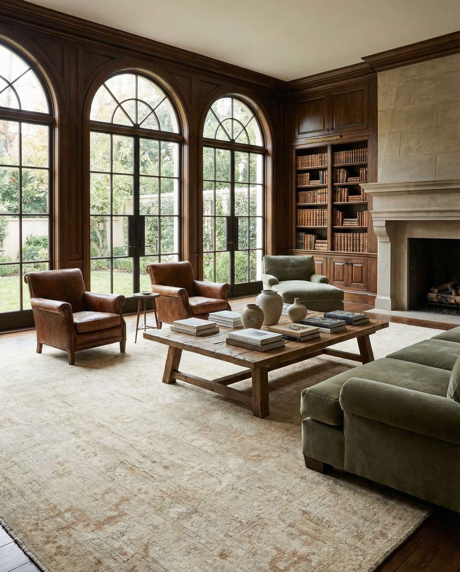 10' 3 x 13' 6 Hand Knotted Oushak Wool Rug