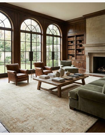10' 3 x 13' 6 Hand Knotted Oushak Wool Rug