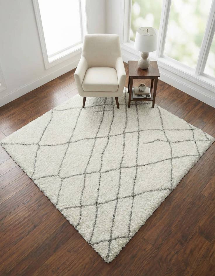 Detail image of 5' 3 x 5' 3 Soft Touch Shag Square Rug