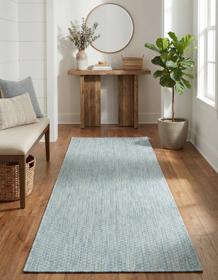 Detail image of 2' x 6' Washable Solid Indoor / Outdoor Runner Rug