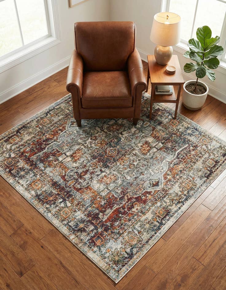 Detail image of 5' x 5' Isabella Square Rug