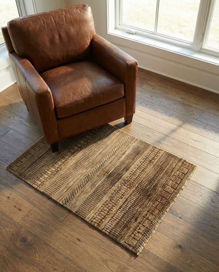 2' 8 x 4' 2 Hand Knotted Modern Ziegler Rug