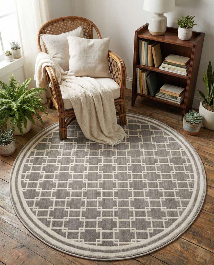 Jill Zarin 4' x 4' Metropolitan Uptown Round Rug