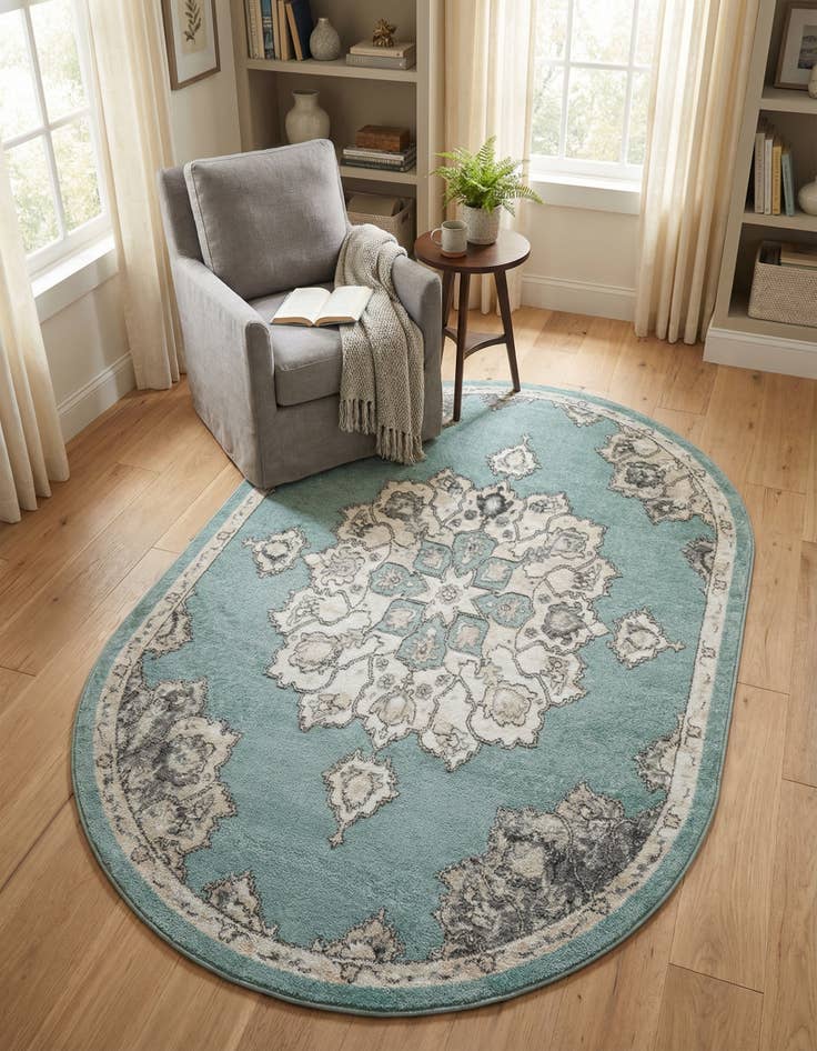 Detail image of 5' x 8' Parker Oval Rug