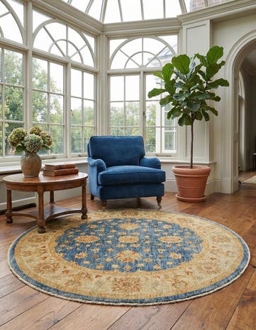 4' 10 x 4' 10 Kaizar Wool Round Rug