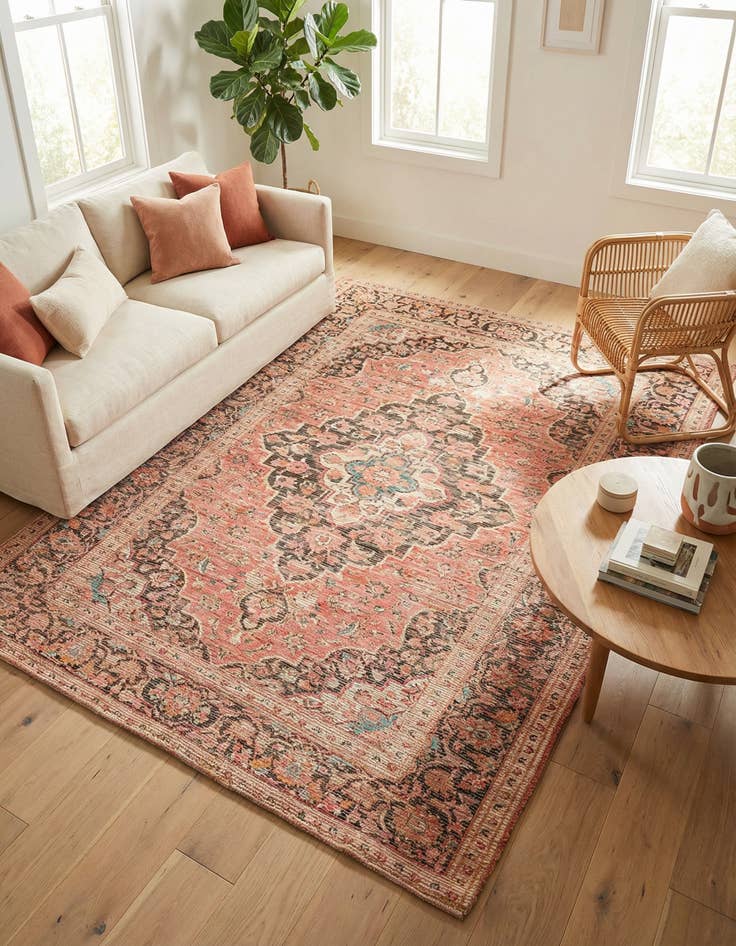 Detail image of 7' 10 x 10' Chenille Jute Rug