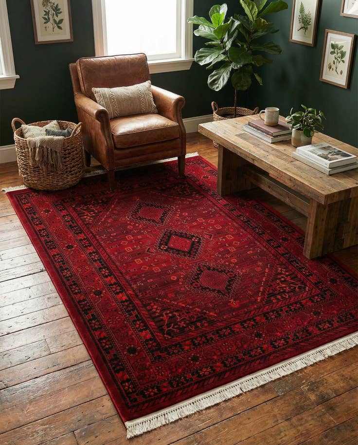 Detail image of 5' 3 x 7' Bokhara Rug