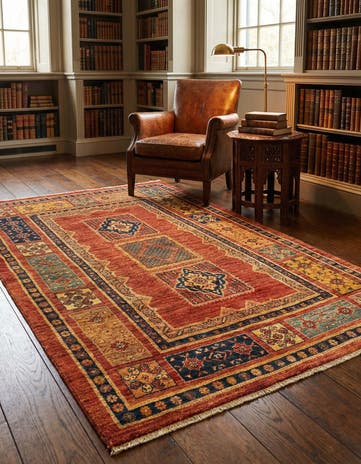 3' 7 x 5' 4 Kashkuli Wool Rug