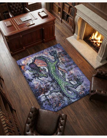 4' 10 x 5' 8 Hand Knotted Ultra Vintage Persian Wool Rug