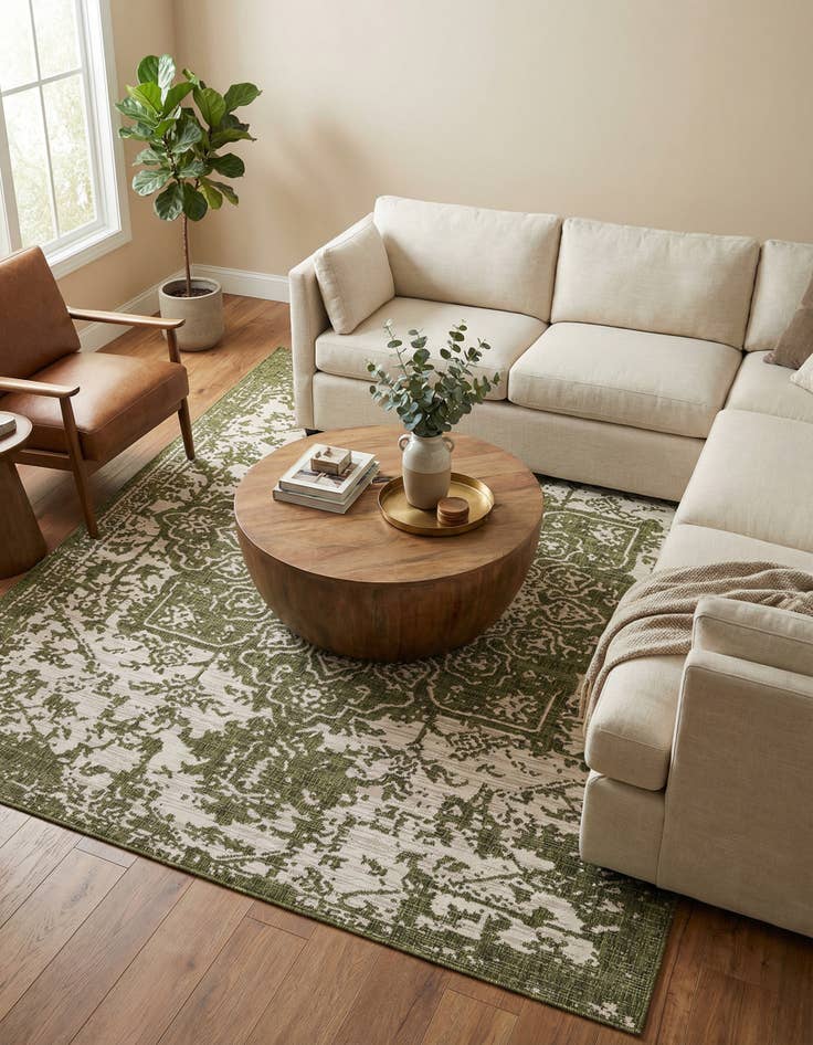 Detail image of 7' 10 x 10' Easy-Clean Jill Zarin Dubai Indoor / Outdoor Rug