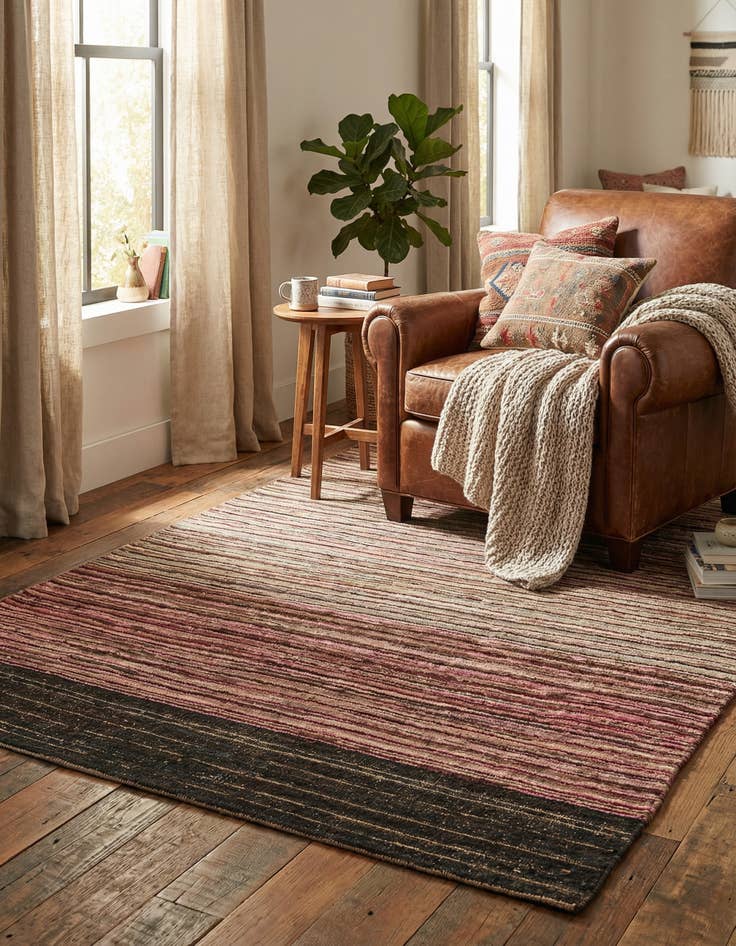 Detail image of 5' x 8' Hand Knotted Modern Ziegler Rug