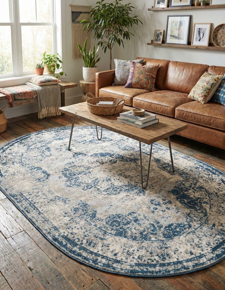 Detail image of 5' 3 x 8' Monaco Oval Rug