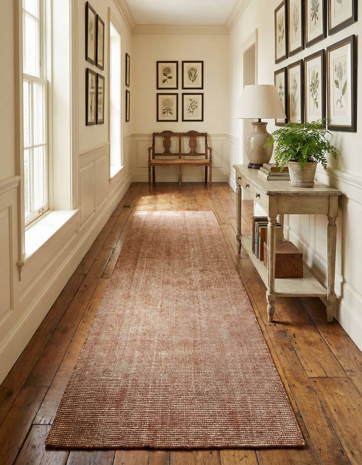 Detail image of 2' 7 x 10' Hand Woven Jill Zarin English Manor Wool Runner Rug