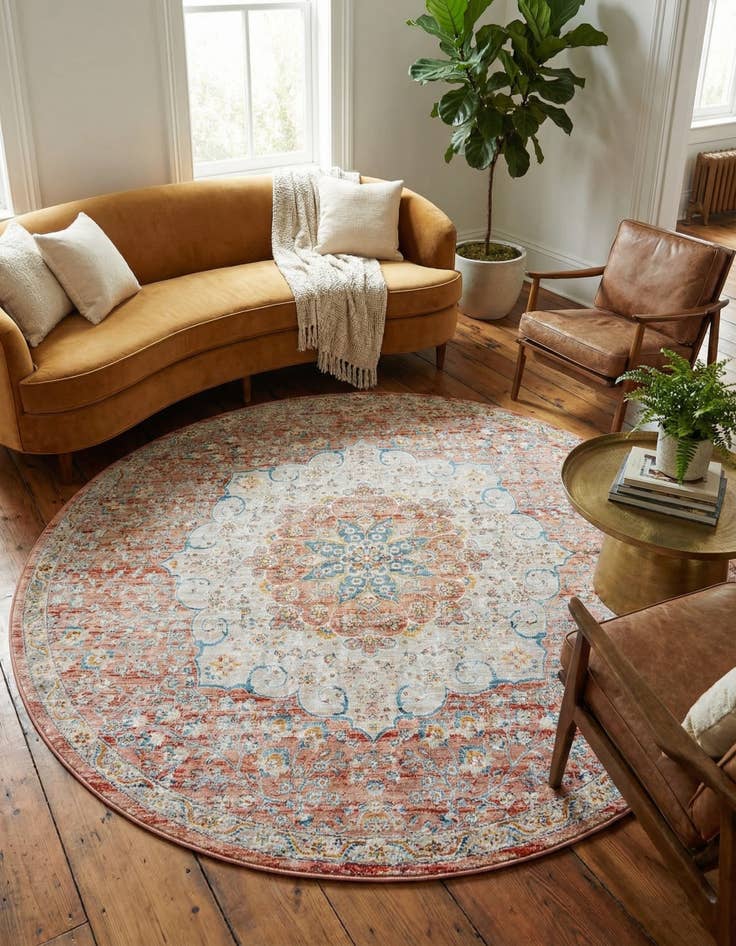Detail image of 7' x 7' Newport Round Rug