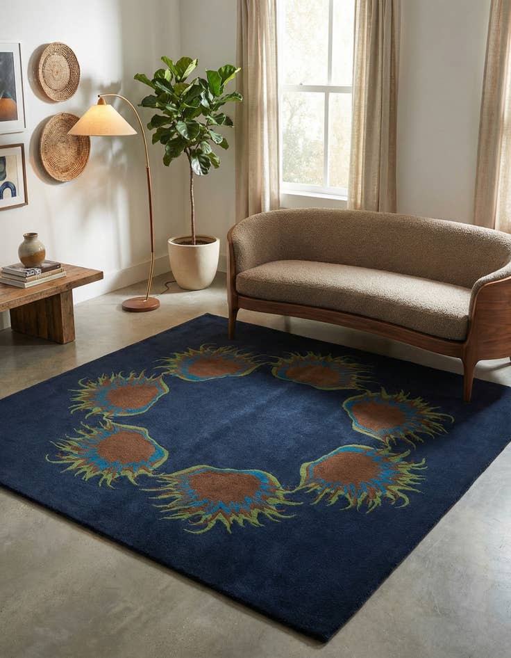 Detail image of 7' 7 x 7' 7 Agra Square Rug