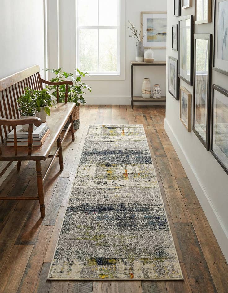 Detail image of 2' 2 x 6' 9 Washable Theia Runner Rug