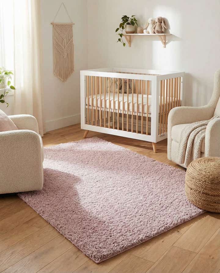 3' 3 x 5' 3 Soft Solid Shag Rug