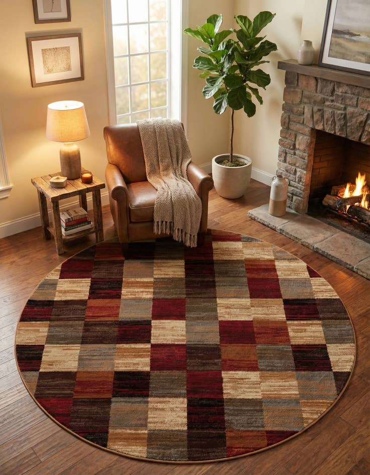 Detail image of 6' x 6' Cafe Round Rug