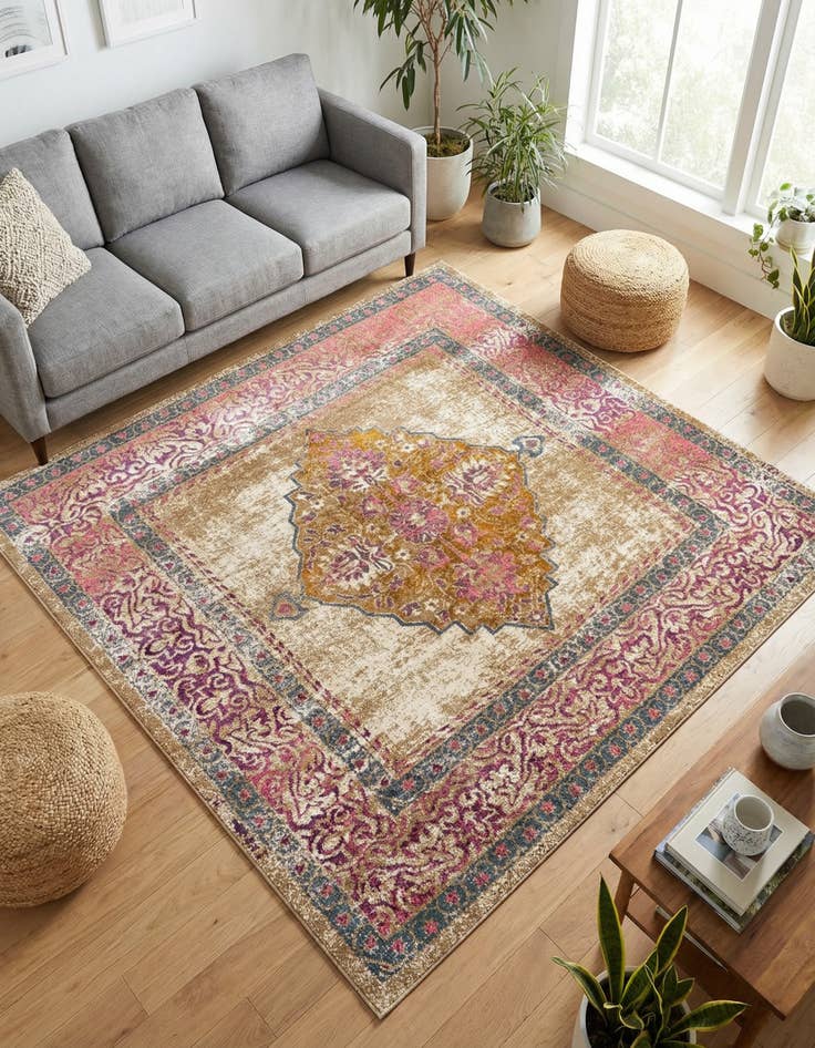 Detail image of 8' x 8' Aria Square Rug