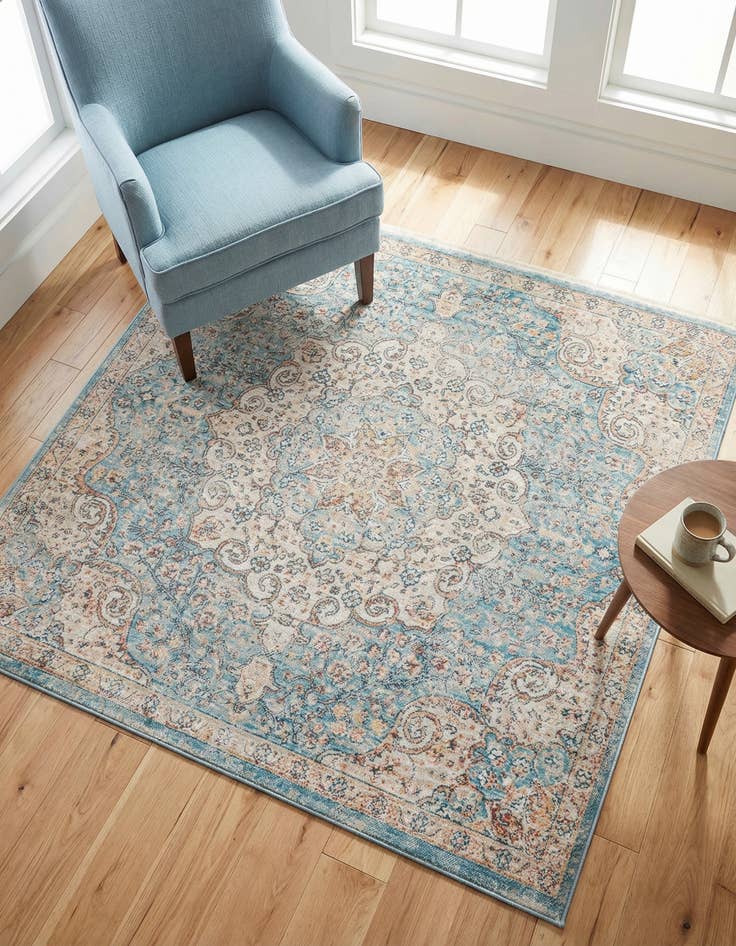 Detail image of 4' x 4' Newport Square Rug