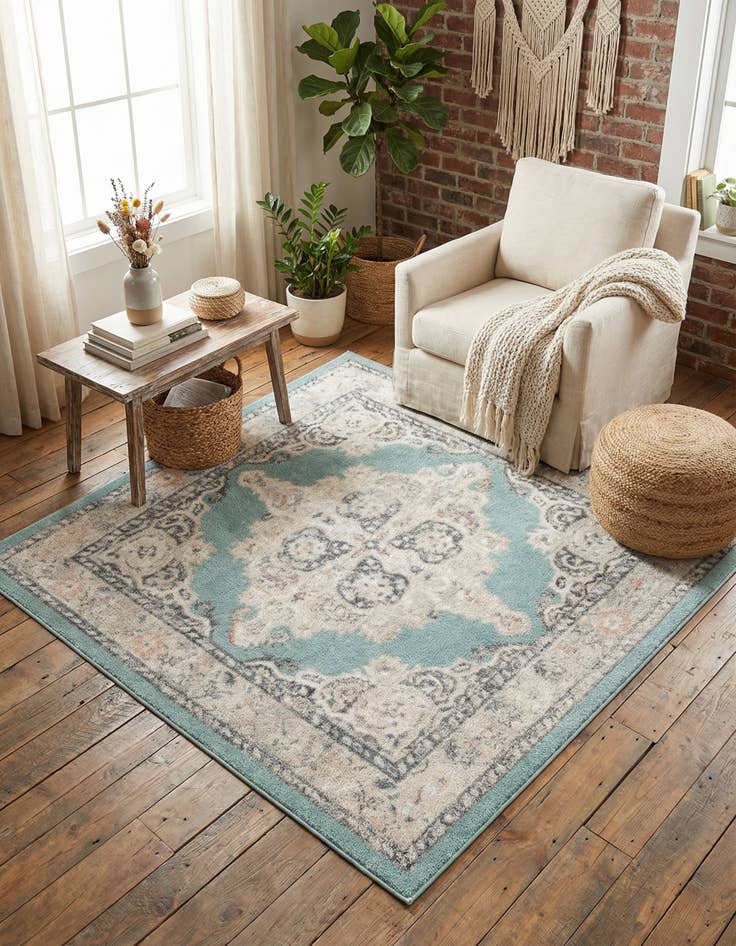 Detail image of 5' x 5' Parker Square Rug