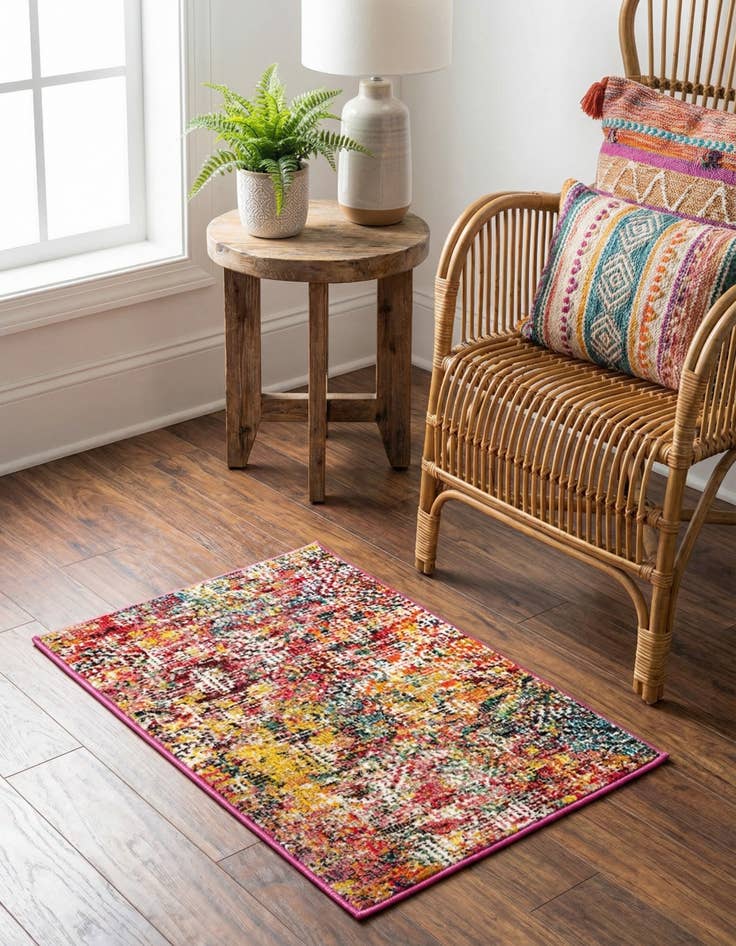 Detail image of 2' x 3' Washable Vivid Rug