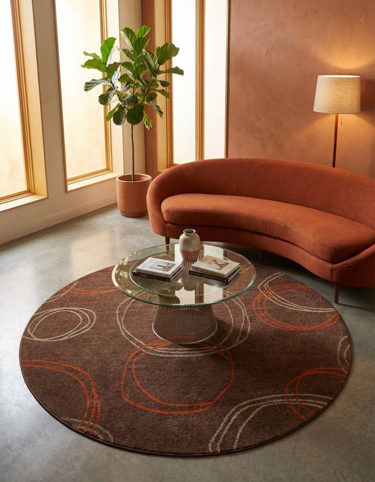 Detail image of 8' x 8' Equinox Round Rug