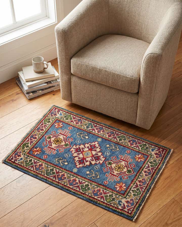 2' x 3' 2 Hand Knotted Kazak Rug