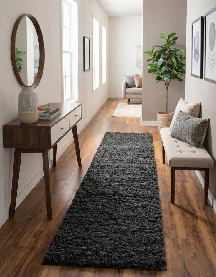 Detail image of 2' 6 x 16' 5 Everyday Shag Runner Rug