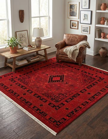7' 10 x 7' 10 Bokhara Square Rug