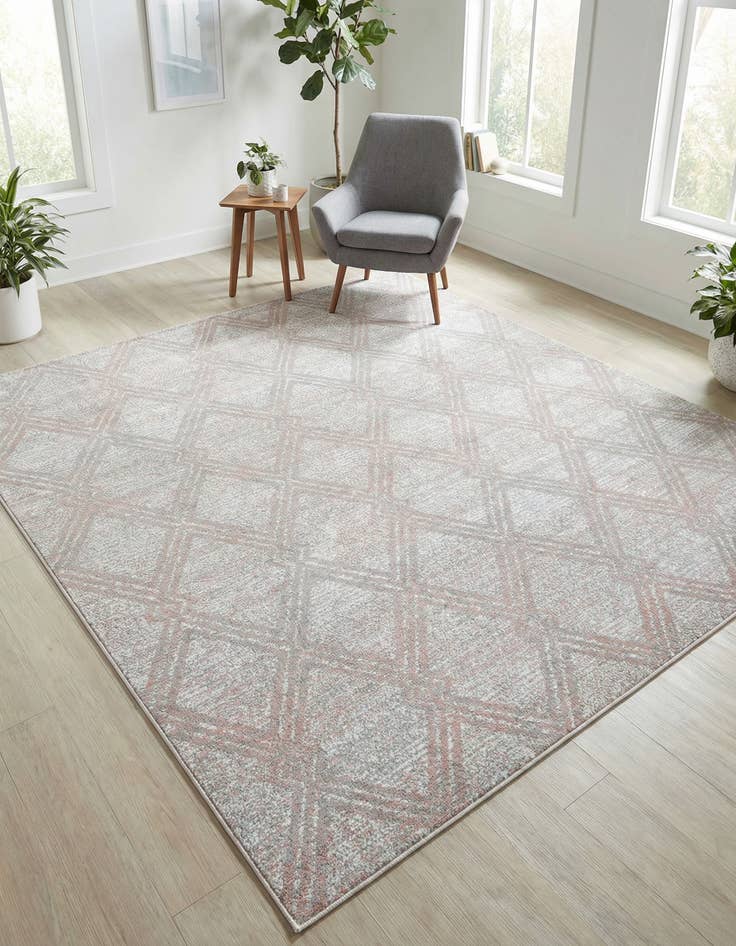 Detail image of 7' 10 x 7' 10 Kamala Washable Square Rug