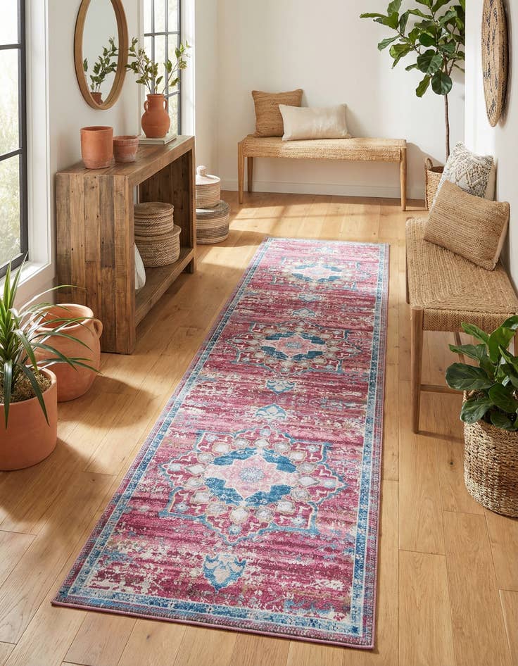 Detail image of 2' x 9' 10 Washable Renaissance Runner Rug