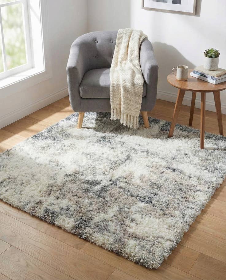 Detail image of 5' x 5' Soft Touch Shag Square Rug