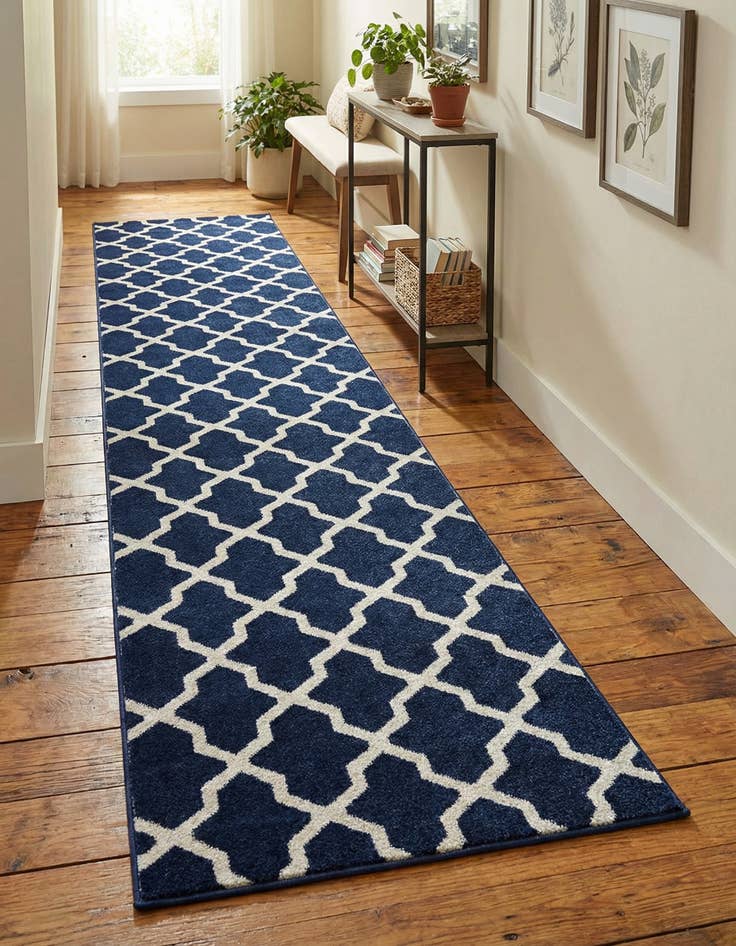 Detail image of 2' 7 x 10' Lattice Runner Rug