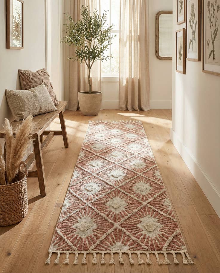 Detail image of 2' 7 x 12' Boho Runner Rug