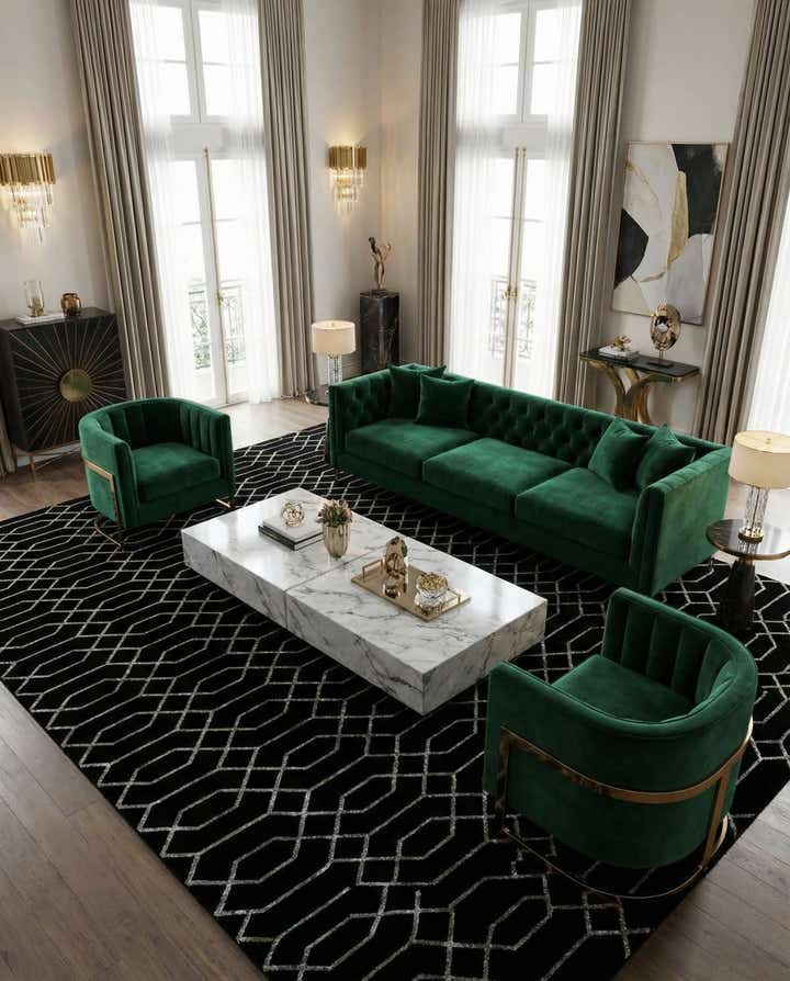 10' x 13' Marilyn Monroe™ Glam Trellis Rug