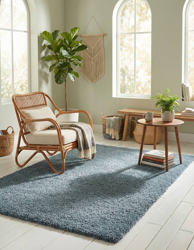 Detail image of 4' x 6' Solid Shag Rug