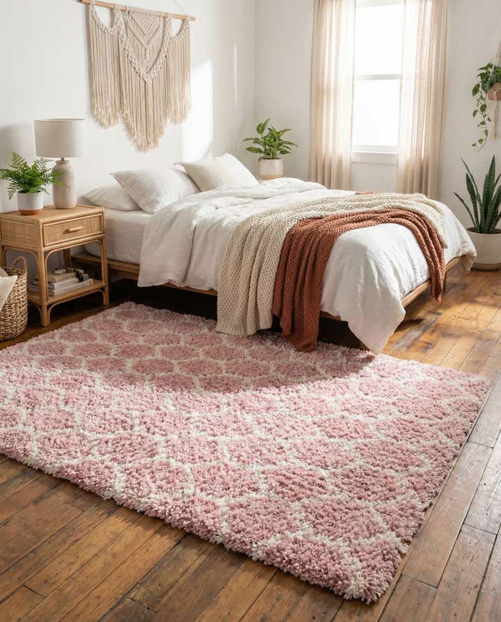 6' x 9' Lattice Shag Rug