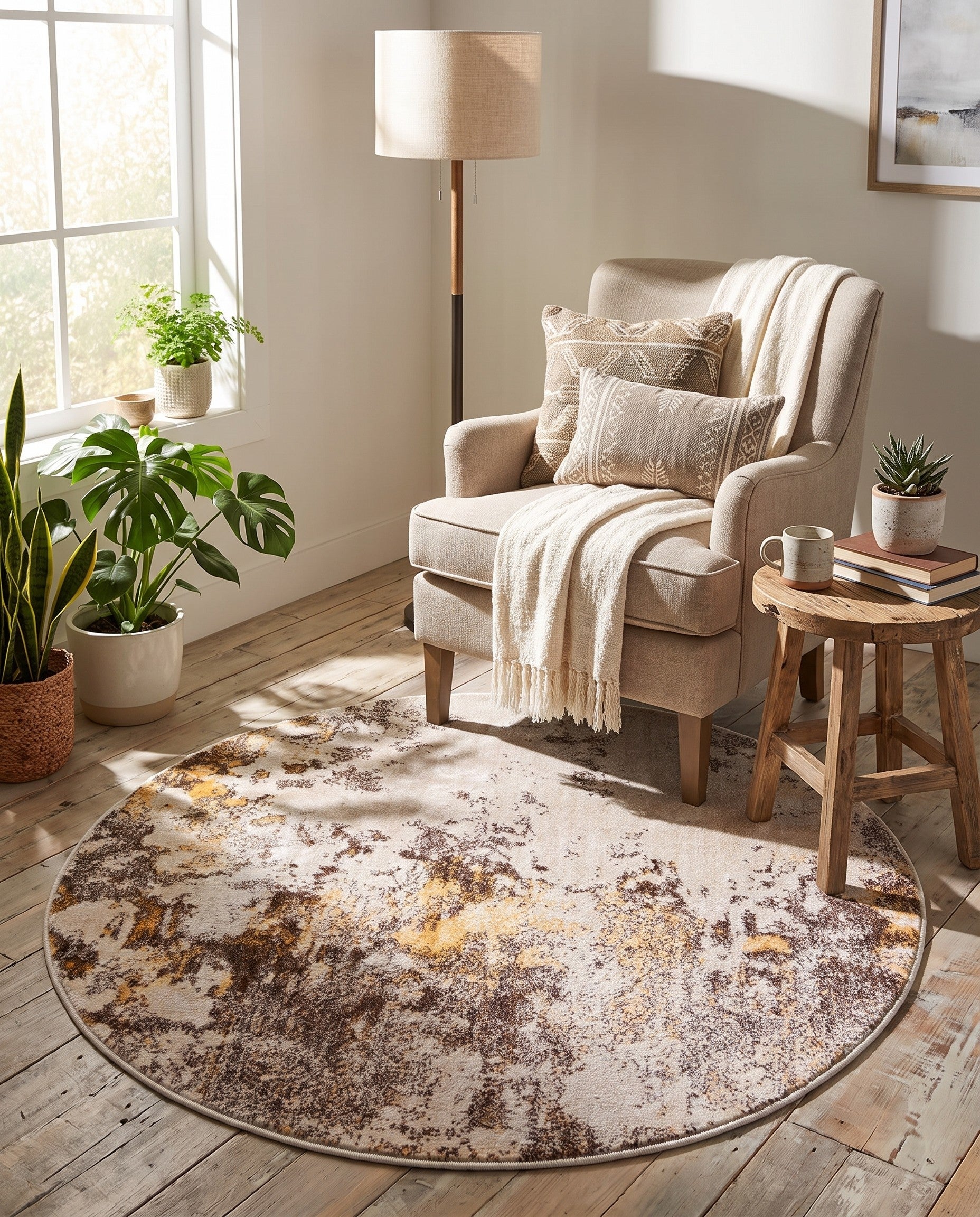 3' 3 x 3' 3 Apollo Round Rug
