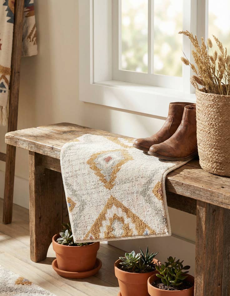 Detail image of 1' 4 x 1' 4 Eco Southwestern Sample Rug