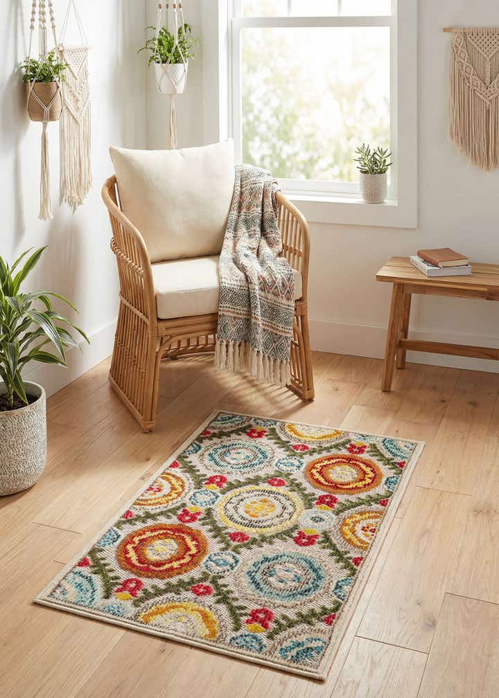 2' x 3' Easy-Clean Casablanca Indoor / Outdoor Rug