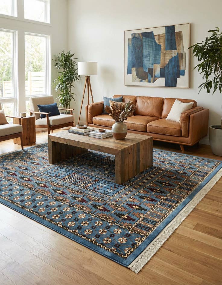 Detail image of 10' x 10' Bokhara Square Rug